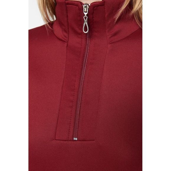 NWT Trendyol Sweatshirt Burgundy Oversize - Picture 4 of 8